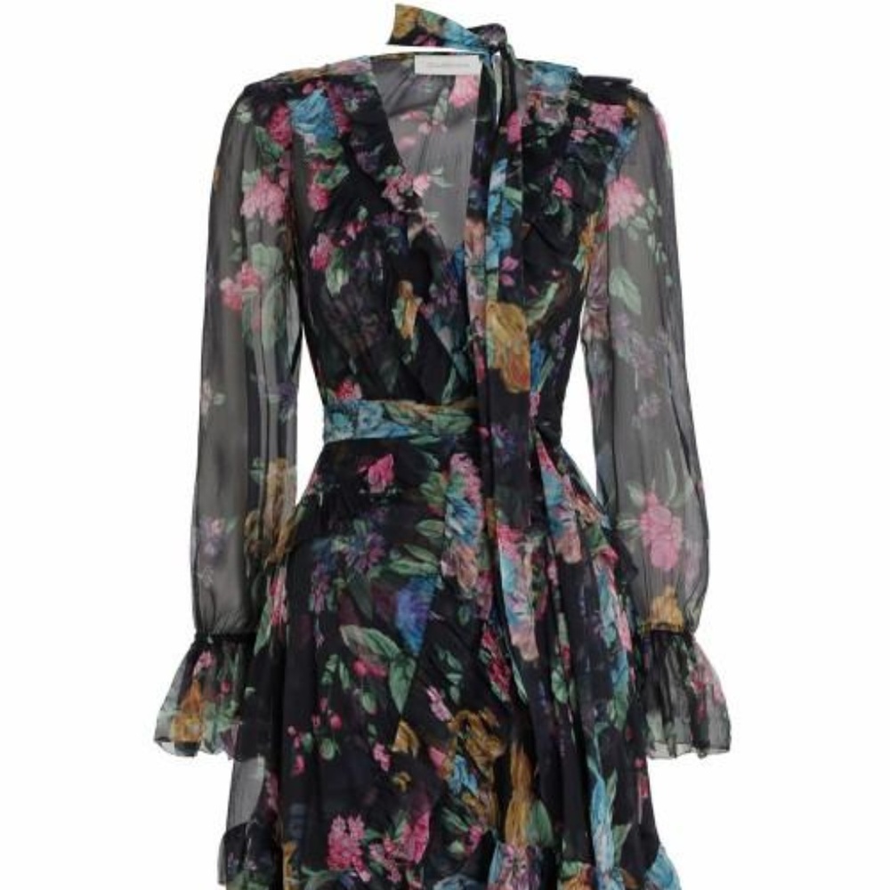 Ninety-Six Frill Wrap Dress